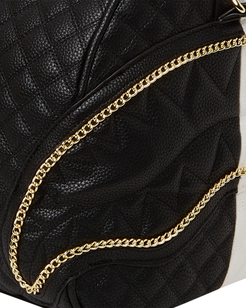 SPRAYGROUND® LEVELED UP SPLIT QUILT SHARK DUFFLE 16 SPRAYGROUND® LEVELED UP SPLIT QUILT SHARK DUFFLE