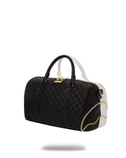 SPRAYGROUND® LEVELED UP SPLIT QUILT SHARK MINI DUFFLE NEW ARRIVALS