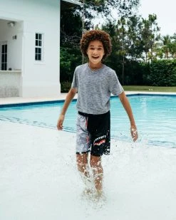 SPRAYGROUND® KIDS DAMAGE CONTROL SWIM TRUNKS