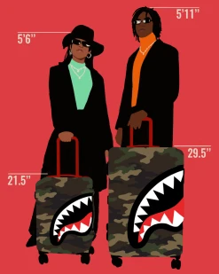 SPRAYGROUND® SHARKNAUTICS (CAMO) 21.5” CARRY-ON LUGGAGE
