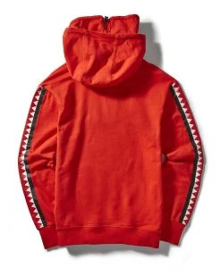 SPRAYGROUND® APPAREL+GEAR NINJA LIGHTWEIGHT VERTICAL SHARK HOODY (RED)