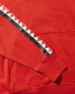 SPRAYGROUND® APPAREL+GEAR NINJA LIGHTWEIGHT VERTICAL SHARK HOODY (RED) 10 SPRAYGROUND® APPAREL+GEAR NINJA LIGHTWEIGHT VERTICAL SHARK HOODY (RED)
