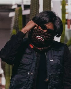 SPRAYGROUND® XTC SHARKS IN PARIS NECK WARMER APPAREL+GEAR