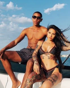 SPRAYGROUND® MIDNIGHT MONEYGRAM BIKINI SWIMWEAR