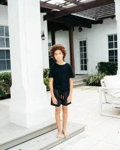 SPRAYGROUND® KIDS LIGHTS OUT SWIM TRUNKS SWIMWEAR