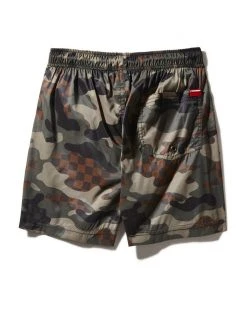 SPRAYGROUND® SWIMWEAR KIDS CAMO CHECKERED SWIM TRUNKS