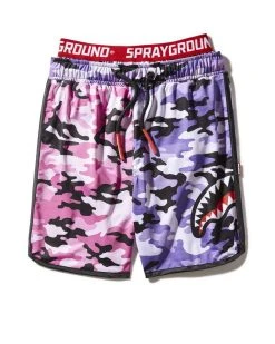 SPRAYGROUND® KIDS SPLIT CAMO SWIM TRUNKS SWIMWEAR