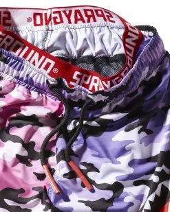 SPRAYGROUND® KIDS SPLIT CAMO SWIM TRUNKS SWIMWEAR