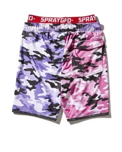 SPRAYGROUND® KIDS SPLIT CAMO SWIM TRUNKS SWIMWEAR