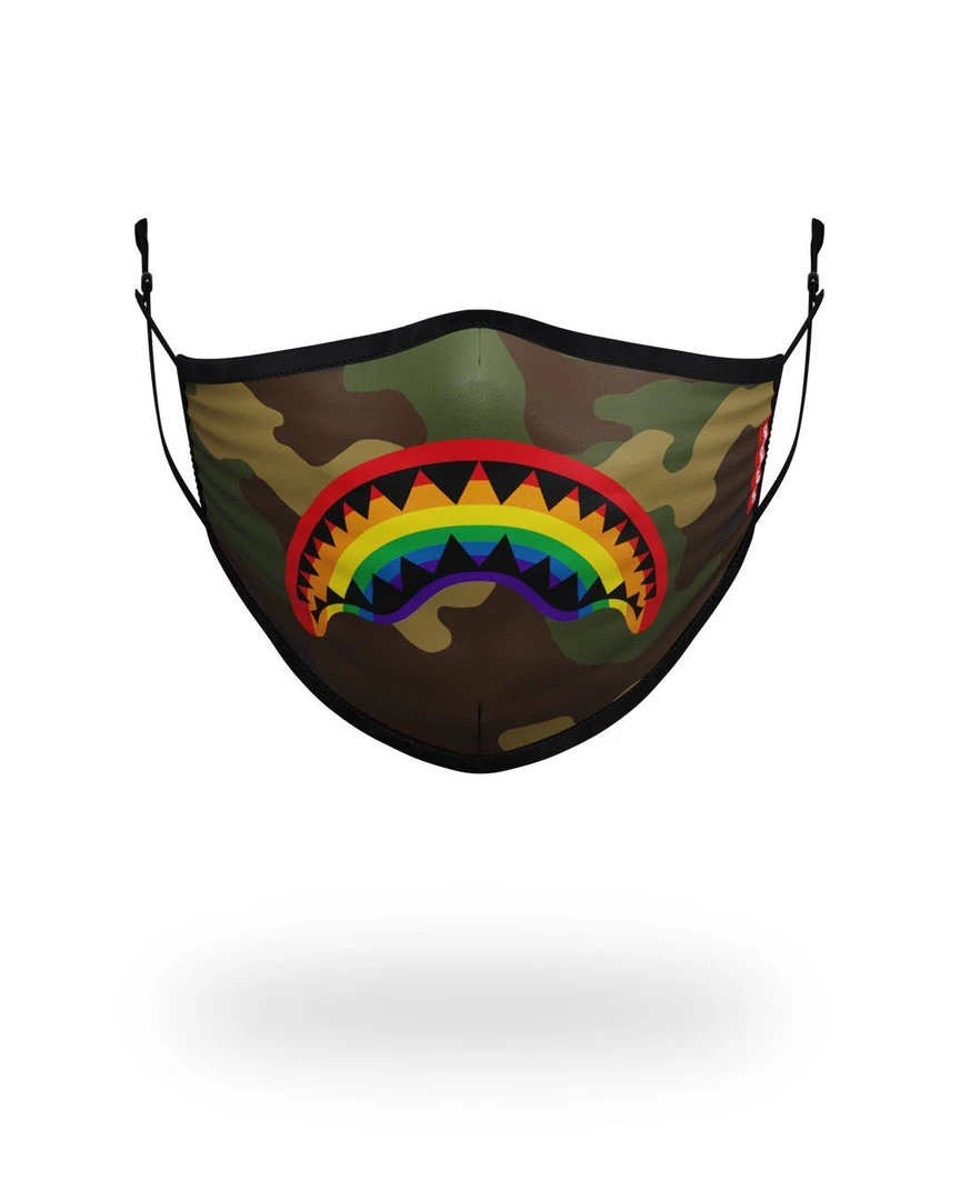 SPRAYGROUND® FACE MASKS ADULT RAINBOW SHARK FORM FITTING FACE MASK 3 SPRAYGROUND® FACE MASKS ADULT RAINBOW SHARK FORM FITTING FACE MASK