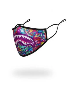SPRAYGROUND® KIDS FORM FITTING MASK: CANDY SHARK FACE MASKS