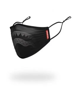 SPRAYGROUND® ADULT MIDNIGHT SHARK FORM FITTING FACE MASK FACE MASKS