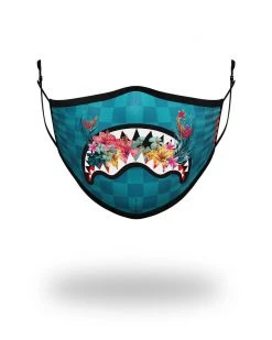 SPRAYGROUND® FACE MASKS ADULT BLOSSOM SHARK FORM FITTING FACE MASK