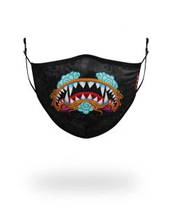 SPRAYGROUND® ADULT DRAGON SHARK FORM FITTING FACE MASK FACE MASKS