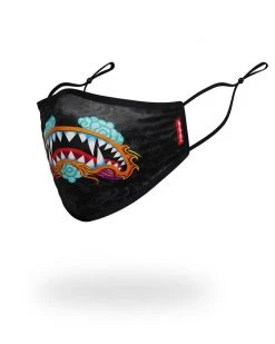 SPRAYGROUND® ADULT DRAGON SHARK FORM FITTING FACE MASK FACE MASKS