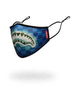 SPRAYGROUND® ADULT SHARK ISLAND FORM FITTING FACE MASK FACE MASKS