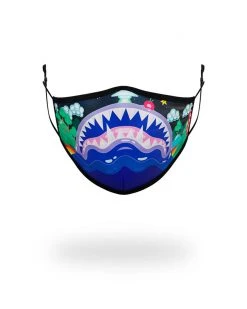 SPRAYGROUND® KIDS FORM FITTING MASK: ASTRO BUBBLE FACE MASKS