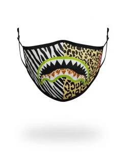 SPRAYGROUND® FACE MASKS ADULT SAFARI SHARK FORM FITTING FACE MASK
