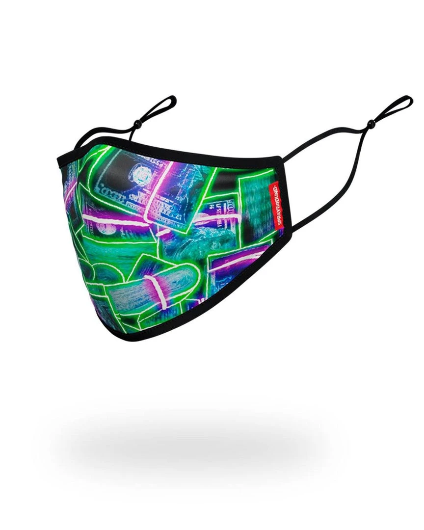 SPRAYGROUND® ADULT NEON MONEY FORM FITTING FACE MASK 4 SPRAYGROUND® ADULT NEON MONEY FORM FITTING FACE MASK