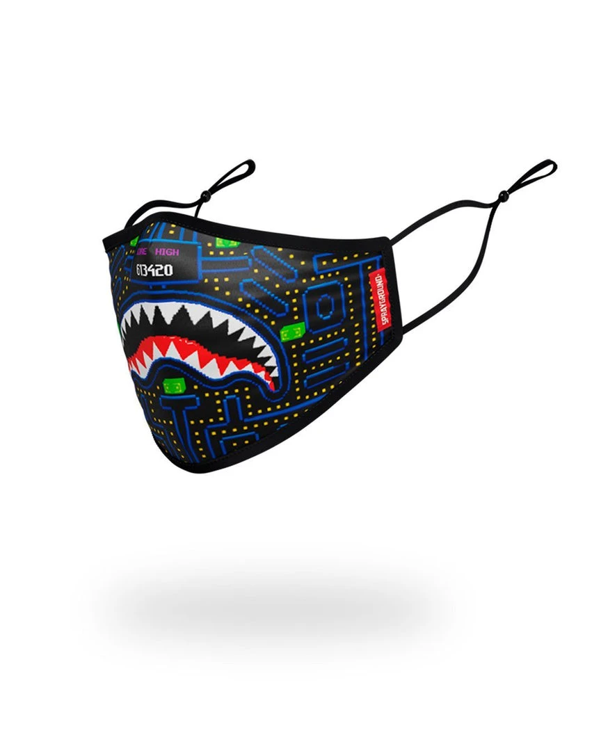 SPRAYGROUND® KIDS FORM FITTING MASK: ARCADE SHARK FACE MASKS 4 SPRAYGROUND® KIDS FORM FITTING MASK: ARCADE SHARK FACE MASKS