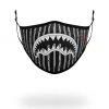 SPRAYGROUND® FACE MASKS ADULT REVERSE SHARKS IN PARIS (BLACK) FORM FITTING FACE MASK