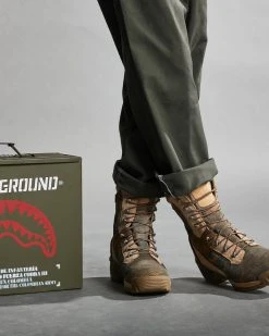 SPRAYGROUND® CAMO TERRAIN FUERZA COBRA PARATROOPER BOOTS - MADE IN COLOMBIA NUMBERED 1/280 PAIRS APPAREL+GEAR