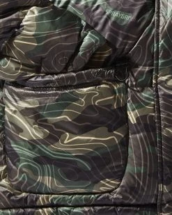 SPRAYGROUND® APPAREL+GEAR CAMO TERRAIN LIGHTWEIGHT PUFFER JACKET