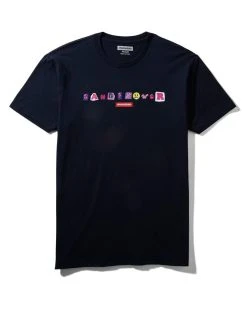 SPRAYGROUND® VIBE CHECK T-SHIRT (NAVY)