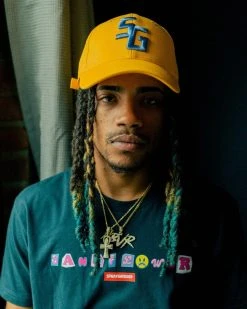 SPRAYGROUND® VIBE CHECK T-SHIRT (NAVY)