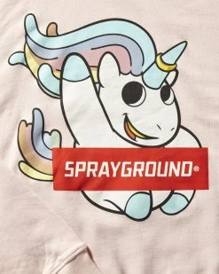 SPRAYGROUND® APPAREL+GEAR UNICORN FUN HOODY (LT PINK)
