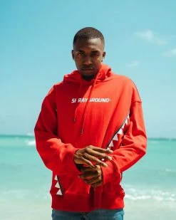 SPRAYGROUND® VERTICAL TRIBE HOODY (RED)