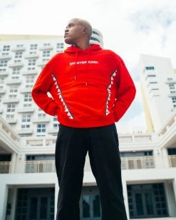 SPRAYGROUND® VERTICAL TRIBE HOODY (RED)