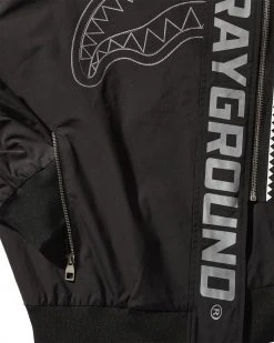 SPRAYGROUND® ANGLED ZIP ATTACK SHARK WINDBREAKER APPAREL+GEAR