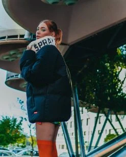 SPRAYGROUND® COZY FUR NECK PUFFER JACKET APPAREL+GEAR