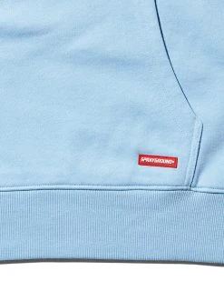 SPRAYGROUND® RIPPED MONEY BEAR HOODY (LT BLUE) APPAREL+GEAR