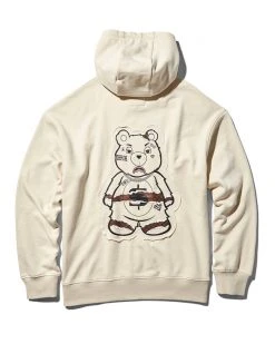 SPRAYGROUND® APPAREL+GEAR RIPPED MONEY BEAR HOODY (KHAKI)