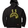 SPRAYGROUND® APPAREL+GEAR MONEY SCRIBBLES HOODY (BLACK)