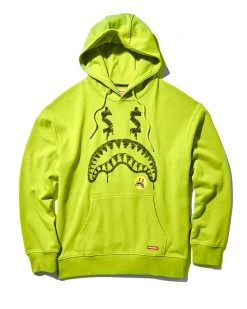 SPRAYGROUND® MONEY SCRIBBLES HOODY (LIME GREEN) APPAREL+GEAR