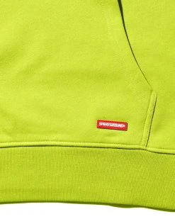 SPRAYGROUND® MONEY SCRIBBLES HOODY (LIME GREEN) APPAREL+GEAR