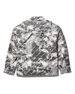 SPRAYGROUND® DOUBLE YOKE SNAP FRONT JACKET (GREY)
