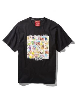 SPRAYGROUND® STREET FIGHTER PLAYER SELECT T-SHIRT (BLACK) APPAREL+GEAR