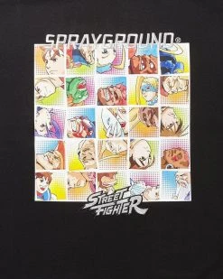 SPRAYGROUND® STREET FIGHTER PLAYER SELECT T-SHIRT (BLACK) APPAREL+GEAR