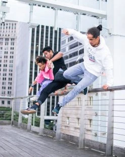 SPRAYGROUND® STREET FIGHTER PLAYER TACTIC HOODY (WHITE) APPAREL+GEAR