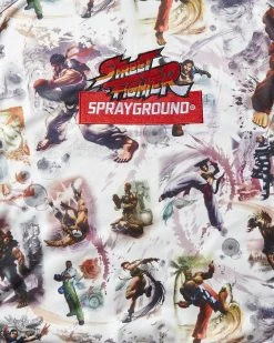 SPRAYGROUND® STREET FIGHTER KNOCKOUT HOODY (WHITE)