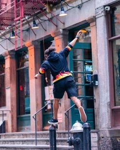 SPRAYGROUND® APPAREL+GEAR STREET FIGHTER DHALSIM YOGA INFERNO HOODY (BLACK)