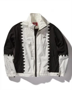 SPRAYGROUND® SHARKANDA WINDBREAKER (BLACK/WHITE) APPAREL+GEAR