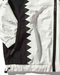 SPRAYGROUND® SHARKANDA WINDBREAKER (BLACK/WHITE) APPAREL+GEAR