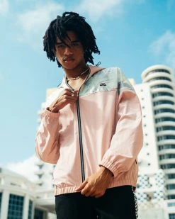 SPRAYGROUND® MONEY STACKS WINDBREAKER (PINK) APPAREL+GEAR