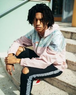 SPRAYGROUND® MONEY STACKS WINDBREAKER (PINK) APPAREL+GEAR