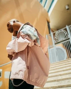 SPRAYGROUND® MONEY STACKS WINDBREAKER (PINK) APPAREL+GEAR